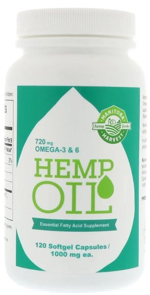 Manitoba Harvest Hemp Oil Caps, 1,000 mg
